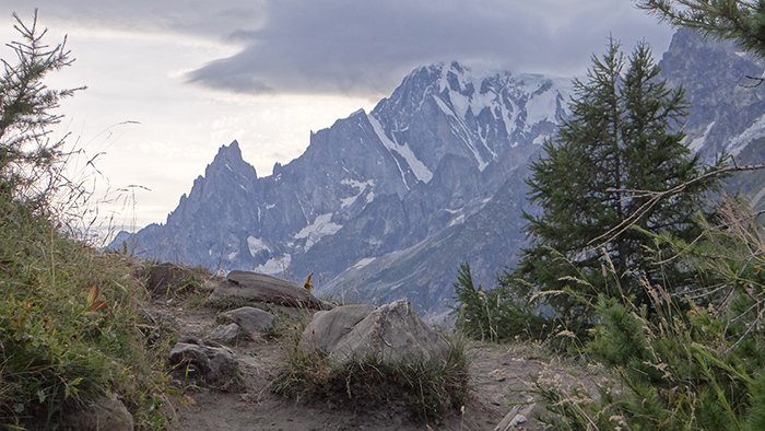 mont blanc evening view